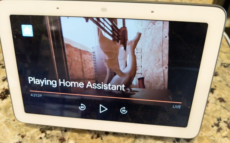 Octoprint webcame on Google Home Hub